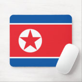 Nordkorea-Flagge Mousepad (Mit Mouse)
