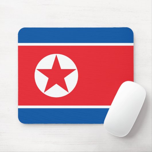 Nordkorea-Flagge Mousepad (Mit Mouse)