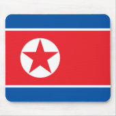 Nordkorea-Flagge Mousepad (Vorne)