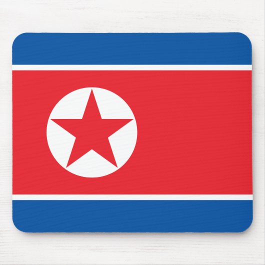 Nordkorea-Flagge Mousepad (Vorne)