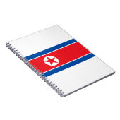 Nordkorea-Flagge Notizblock (Rechte Seite)