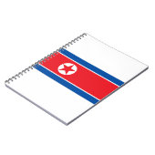 Nordkorea-Flagge Notizblock (Linke Seite)
