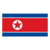 Nordkorea-Flagge Poster (Vorderseite)