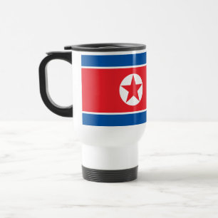 Nordkorea-Flagge Reisebecher