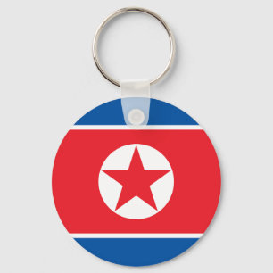 Nordkorea-Flagge Schlüsselanhänger