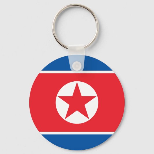 Nordkorea-Flagge Schlüsselanhänger (Vorderseite)