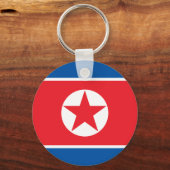 Nordkorea-Flagge Schlüsselanhänger (Rückseite)
