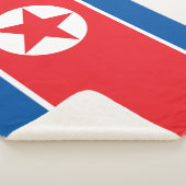 Nordkorea-Flagge Sherpadecke (3/4)