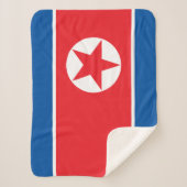 Nordkorea-Flagge Sherpadecke (Vorderseite)