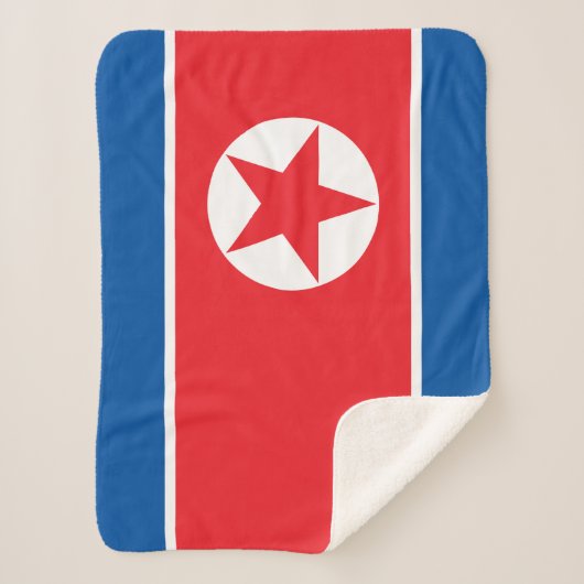 Nordkorea-Flagge Sherpadecke (Vorderseite)