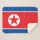 Nordkorea-Flagge Sherpadecke (Vorderseite (Horizontal))