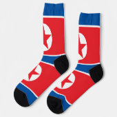 Nordkorea-Flagge Socken (Linkes Detail)