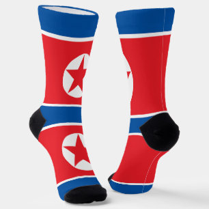 Nordkorea-Flagge Socken