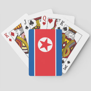 Nordkorea-Flagge Spielkarten