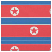 Nordkorea-Flagge Stoff (Nahaufnahme)