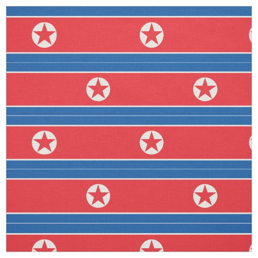Nordkorea-Flagge Stoff (Muster)