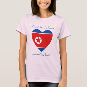 Nordkorea-Flagge Sweetheart T-Shirt
