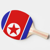 Nordkorea-Flagge Tischtennis Schläger (Seitenansicht)
