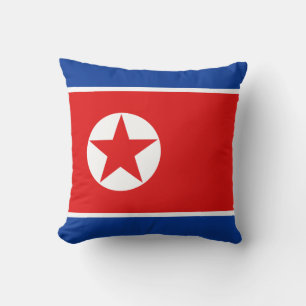 Nordkorea Flagge x Flaggenkissen Kissen