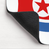 Nordkorea Flaggenmousepad Mousepad (Ecke)