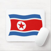 Nordkorea Flaggenmousepad Mousepad (Mit Mouse)