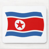 Nordkorea Flaggenmousepad Mousepad (Vorne)