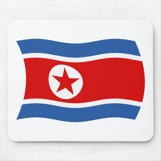 Nordkorea Flaggenmousepad Mousepad (Vorne)
