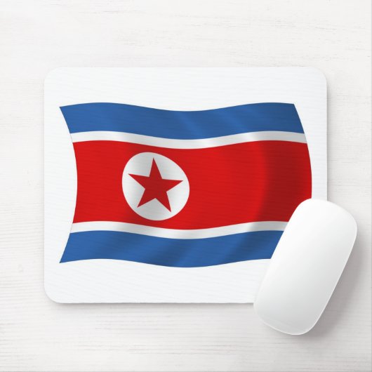 Nordkorea Flaggenmousepad Mousepad (Mit Mouse)