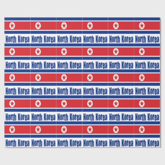Nordkorea Geschenkpapier (Flach)
