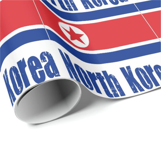 Nordkorea Geschenkpapier (Rolleneckpunkt)