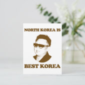 Nordkorea ist das beste Korea Postkarte (Stehend Vorderseite)