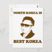 Nordkorea ist das beste Korea Postkarte (Vorne/Hinten)