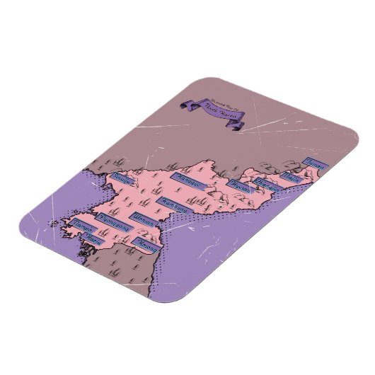 Nordkorea-Karte Magnet (Linke Seite)