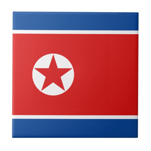Nordkorea Keramik Tile Fliese (Vorderseite)