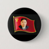 Nordkorea Kim Button (Vorderseite)