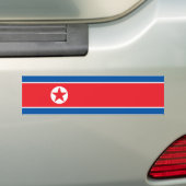Nordkorea/koreanische Flagge Autoaufkleber (Auf Auto)