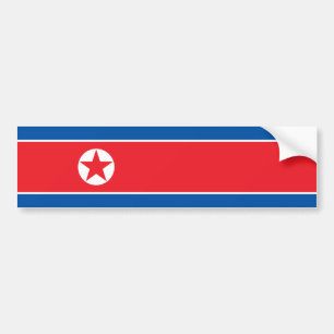 Nordkorea/koreanische Flagge Autoaufkleber