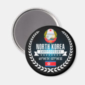 Nordkorea Magnet (Vorderseite/Rückseite)