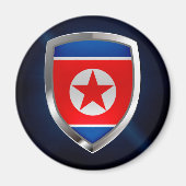 Nordkorea - MetallEmblem Magnet (Vorne)
