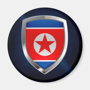Nordkorea - MetallEmblem Magnet
