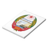 Nordkorea - NationalEmblem Notizblock (Rotiert)