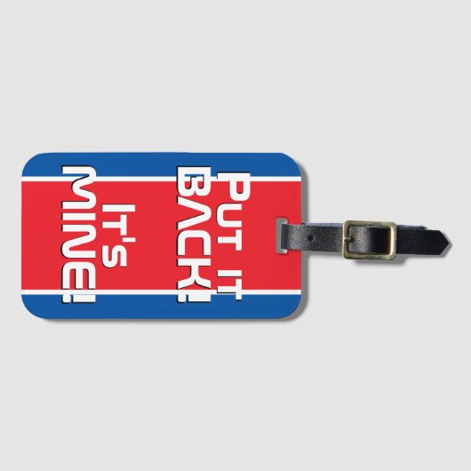 Nordkorea Nationalflagge Funny Patriotic Gepäckanhänger (Vorderseite (Horizontal))