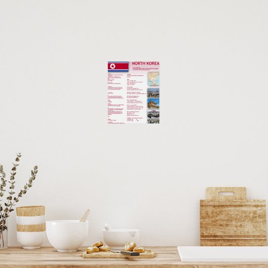 Nordkorea Poster (Küche)