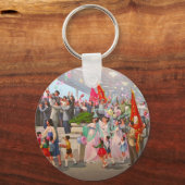 Nordkorea - Propaganda Schlüsselanhänger (Vorderseite)