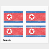 Nordkorea Rechteckiger Aufkleber (Blatt)