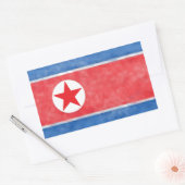 Nordkorea Rechteckiger Aufkleber (Umschlag)