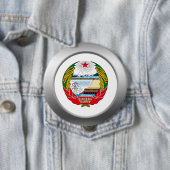 Nordkorea-Wappen Button (Beispiel)