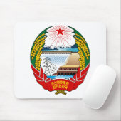Nordkorea-Wappen Mousepad (Mit Mouse)