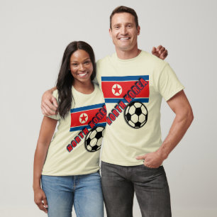 NORDKOREA-WeltFußballfan-T-Shirts T-Shirt
