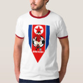 NORDKOREAN FUSSBALL T-Shirt (Vorderseite)
